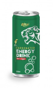 250ml Carbonated energy drink low sugar